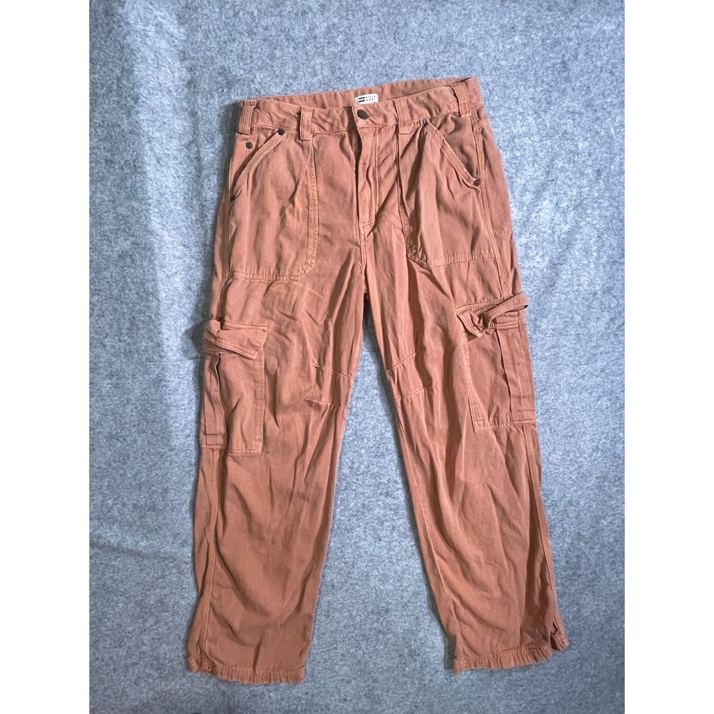 Billabong Womens Terracotta Orange Cargo‎ Utility Pants Size 27 Straight Leg